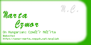 marta czmor business card